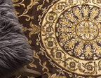Unique Loom Versailles Collection Traditional Classic Medallion Floral Motif Area Rug (8' 0 x 11' 0 Rectangular, Brown/ Ivory)