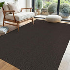 EARTHALL Washable Area Rug 4x6 Ft Non Slip Rugs for Entryway Braided Rubber Backed Bedroom Carpet Cotton Entry Rug Woven Floor Carpets for Bedroom Dining Room Living Room, Taupe/Coffee