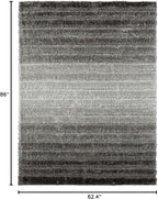 LUXE WEAVERS Lantanas Collection 7119 Grey 5x7 Modern Geometric Area Rug