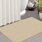 IOHOUZE Small Area Rug 2x3 Washable Woven Rugs for Entryway Non Slip Rubber Backed Front Door Rugs Indoor Doormat Throw Rug Floor Carpet for Entrance Kitchen, Warm Beige/Orange/Apricot