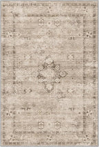 LUMI 8x10 Washable Area Rug for Living Room, Ultra Soft Traditional Vintage Rugs Non Slip with Rubber Backing, Low Profile, High Traffic, Stain Resistant Carpets, Ideal for Bedroom, Dining Room