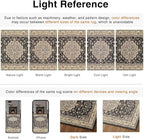 HUGEAR Entryway Machine Washable Area Rugs 2x3 Vintage Black Small Neutral Style Non Slip Stain Resistant Low Pile Throw Carpet for Hallway Kitchen Retro Aesthetic Modern Decor