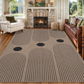 Tangsoo Modern Easy Jute Rug 5x7 Large Washable Area Rugs for Dining Room Table,Non-Slip Thin Indoor Outdoor Rug,Farmhouse Natural Throw Mat for Living Room Office Backyard Patio