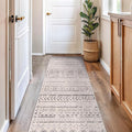 Rugshop Geometric Boho Perfect for high Traffic Areas of Your Living Room,Bedroom,Home Office,Kitchen Runner Rug 2'7" x 6' Gray