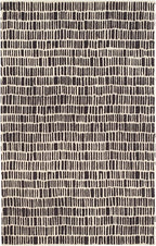 Dash and Albert Roark Wool Area Rug - 5' x 8' Charcoal Geometric Hand Tufted Accent Rug - Durable, High Traffic Areas Hallway, Living Room, Stairs - Premium Luxury Hotel Quality Soft Breathable