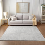 Addison Rugs Chantille ACN591 Silver 8' x 10' Indoor Outdoor Area Rug, Easy Clean, Machine Washable, Non Shedding, Bedroom, Living Room, Dining Room, Kitchen, Patio Rug