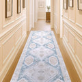 Washable Area Rug. Modern Farmhouse. Vintage. Turkish. Bohemian. Distressed. Oriental. Traditional. Rugs for Living Room. Dining. Bedroom. Office. Entryway. Foyer. (852CB, 2'5 x 9'8)