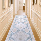 Washable Area Rug. Modern Farmhouse. Vintage. Turkish. Bohemian. Distressed. Oriental. Traditional. Rugs for Living Room. Dining. Bedroom. Office. Entryway. Foyer. (852CB, 2'5" x 6'5")