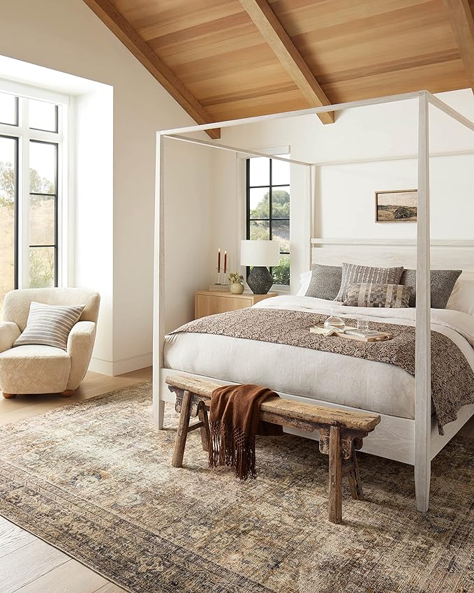Loloi Amber Lewis Morgan Collection MOG-01 Sunset/Ink 2'-3" x 9'-6" 38" Thick Runner Rug feat. CloudPile, Neutral, Room Décor, Vintage Inspired, Livingroom, Bedroom, Dining Area