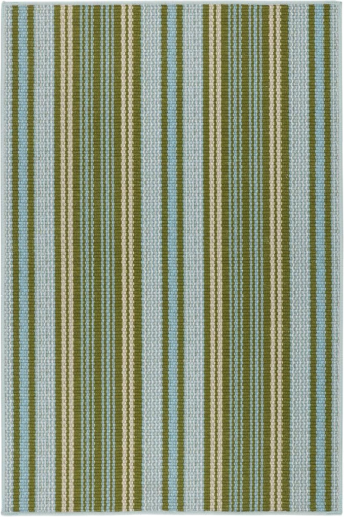 Dash and Albert Caravan Machine Washable Area Rug - 2' x 3' Multicolor Stripe Washable Accent Rug Durable, High Traffic Area Kitchen, Hallway, Bedroom, Stairs