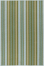 Dash and Albert Caravan Machine Washable Area Rug - 4' x 6' Multicolor Stripe Washable Accent Rug Durable, High Traffic Area Kitchen, Hallway, Bedroom, Stairs