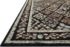 Loloi Rifle Paper Co. Laurel Collection LAU-04 Black/Multi 6'-6" x 9'-2" Area Rug