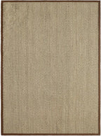 DEXI Area Rug Natural Fiber 6x9, Braided Woven Seagrass Rugs No Shed, Large Soft Neutral Rustic Carpet Mat for Indoor Entryway Outdoor Patio Dining Living Room Bedroom Farmhouse, Natural