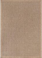 CAMILSON Easy Jute Rug 8x10, Indoor Outdoor Natural Color Fiber Area Rugs for Living Room and Patio Rug Herringbone Seagrass Boho Woven Design Easy-Cleaning Washable Outside Carpet Alfombras 8 x 10