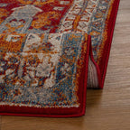 LUXE WEAVERS Moroccan Floral Red 8x10 Area Rug for Living Room