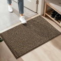 BEQHAUSE 20"x32" Entryway Rug Indoor Door Mat Non-Slip Washable, Hallway Rugs Absorbent & Stain Resist Hall Carpet Runner Rugs for Entryway, Front Door Floor Mats Laundry Room Rugs for Entry, Brown