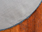 Unique Loom Davos Shag Collection Area Rug - Solid (3' 3" Round, Marine Blue)