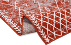 Furnish my Place Trellis Pattern Rug - 5 ft. x 8 ft, Rust, Bohemian Rug with Transitional Design