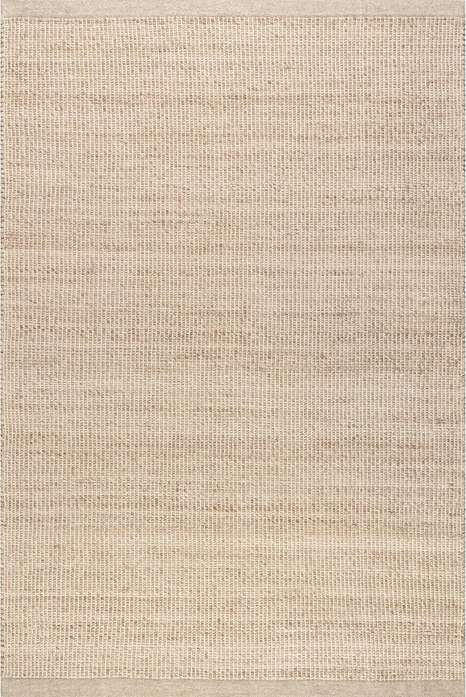 Rugs USA Palisades Marled Beige/Ivory, 7'6" x 9'6", Hand Woven, Marled, Tassel, Soft and Cozy, High Traffic, Stain Resistant, Easy Clean, Durable Area Rug for Bedroom, Living Room, Dining, Den, Foyer