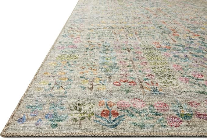 Loloi Rifle Paper Co. Maison Collection MAO-07 Khaki 2'-3" x 3'-9", .19" Pile Height, Accent Rug