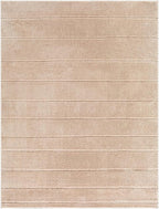 Livabliss x Our PNW Home Cascade Minimalist Striped Area Rug, 2'7" x 7'3", Taupe