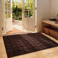 Large Front Door Mat Outside Entrance, Outdoor Indoor Door Mats for Entryway, Entrance, Entry, Patio, Waterproof Non Slip Doormat, Low-Profile, 31.5" × 47“, Coffee