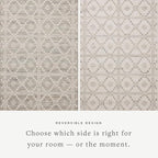 Loloi Angela Rose Rivers Collection RIV-02 Lagoon/Ivory 7'-9" x 9'-9" Reversible Area Rug