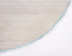 Unique Loom Davos Shag Collection Area Rug - Solid (7' 10" Round, Aqua)