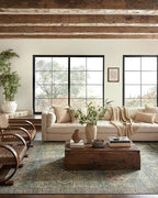 Loloi Magnolia Home by Joanna Gaines Sinclair Collection SIN-03 Turquoise/Multi 2'-3" x 11'-6", .25" Pile Height, Machine Washable, Runner Rug