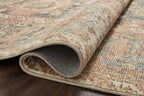Loloi Margot Collection MAT-03 Ocean/Spice 2'-0" x 5'-0" Accent Rug feat. CloudPile, No-Shed Easy Clean Large Patterned Area Rug for Living Room, Bedroom, Dining Area