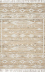 Loloi Angela Rose Rivers Collection RIV-04 Natural/Ivory 5'-0" x 7'-6" Reversible Area Rug