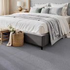 ANSSO 5x7 Wool Rugs for Living Room,80% Merino Wool and 20% Cotton Soft Tufted Area Rug with Cotton Non-Slip Backing,Large Area Rug for Bedroom Bedroom, Dining and Home Office (Dark Gray)