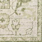 Nourison Home Astra Machine Washable Ivory Green 6'7" x 9' Area Rug - Easy Clean, Non Shedding, Bed Room, Living Room, Dining Room, Kitchen (7' x 9')