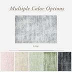 Gray Office Chair Mat for Low Pile Floor Carpet with Non Slip Modern Abstract Neutral Area Rug 4x6 Light Grey 4 x 6 Small Rug for Bedside Dorm Laundry Room