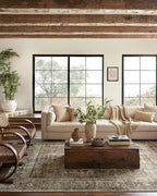 Loloi Magnolia Home by Joanna Gaines Sinclair Collection SIN-01 Pebble/Taupe 2'-0" x 5'-0", .25" Pile Height, Machine Washable, Accent Rug