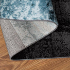 Rugshop Contemporary Circle Design Runner Rug, Carpet with Jute Backing for Hallway, Kitchen, or Entryway, Gray, 2'7" x 6'