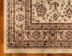 Unique Loom Voyage Collection Traditional Oriental Classic Intricate Design Area Rug (10' 0 x 13' 0 Rectangular, Ivory/Gold)