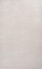 Eyely UES100D-6 Supersoft Haze Solid Low-Pile Indoor Area Rug, Coastal, Bohemian, Minimalist, Classic, Casual for Bedroom,Kitchen,Living Room,Non Shedding,Easy-Washing, Ivory, 6 X 9