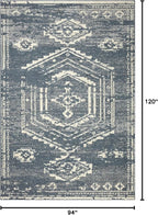 Loloi Magnolia Home by Joanna Gaines Gigi Collection GIG-03 Denim/Ivory 7'-10" x 10' Area Rug