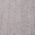 Modern Herringbone Chevron Collection Handcrafted Wool Area Rug - Durable, Zigzag Pattern, for High Traffic, Contemporary Design for Living Room, Bedroom, Dining Room Decor (Smoke Grey, 2.6' x 8')