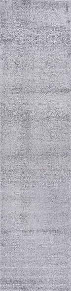 Eyely UES100A-216 Supersoft Haze Solid Low-Pile Indoor Runner Rug, Coastal, Bohemian, Minimalist, Classic, Casual for Bedroom,Kitchen,Living Room,Non Shedding,Easy-Washing, Gray, 2 X 16