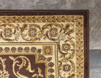 Unique Loom Versailles Collection Traditional Classic Medallion Floral Motif Area Rug (10' 6 x 16' 5 Rectangular, Brown/ Ivory)
