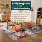 Istana 9x12 Area Rug - Multi Colors 9 x 12 Area Rugs for Living Room - Foldable 9x12 Rugs for Bedroom/Living Room Rug - Stain Resistant Washable Rugs - Eco-Friendly Area Rugs