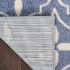 Nourison Home Nourison Essentials Blue Ivory 4' x 6' Area Rug - Easy Clean, Non Shedding, Bed Room, Living Room, Dining Room, Kitchen (4' x 6')