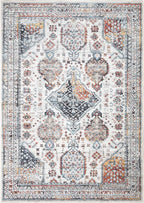Keen Home Design 6x9 Rug - Machine Washable Area Rug with Non-Slip Backing, Ideal for Living Room, Dining Room, Bedroom - Vintage, Easy Clean, Durable, Low Pile - (6' x 9')