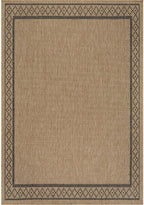 Easy Jute Rugs 6x9 Frame Natural Color Living Room Indoor Outdoor Area Rug for Patio and Kitchen Rug High Traffic Washable Easy to Clean Solid Boho Woven Design Carpet (6 x 9)