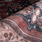 Fame Rugs Turkish Rug. Washable Vintage Oriental Antique Inspired Traditional Doormat Small Modern Area Rugs Luxury Entryway Entry Bedroom Bathroom Kitchen (404RR, 2' x 3')