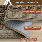 COSY HOMEER Non-Slip Door Mat 20"x32", Entryway Rugs Low Profile Absorbent Dirt Trapper Doormat for Front Entrance, Washable Polypropylene Entry Mat (Beige)
