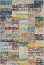 LUMI 8x10 Washable Area Rug for Living Room, Ultra Soft Geometric Rugs Non Slip with Rubber Backing, Low Profile, High Traffic, Stain Resistant Carpets, Ideal for Bedroom, Dining Room, Indoor