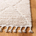 SAFAVIEH Marrakesh Collection Runner Rug - 2'2" x 14', Beige, Moroccan Boho Tribal Tassel Design, Non-Shedding & Easy Care, Ideal for High Traffic Areas in Living Room, Bedroom (MRK517C)